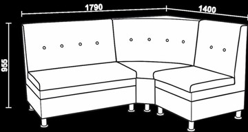 Кухонный угловой диван Нео КМ-05 ДУ в Пскове - предосмотр 2